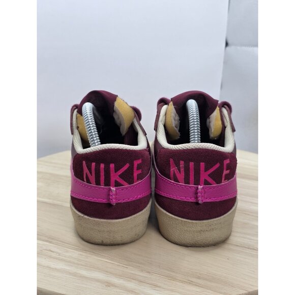 Nike Blazer Low Jumbo Womens Size 9 Red Pink Running Shoes DQ1470 600 - Picture 6 of 9